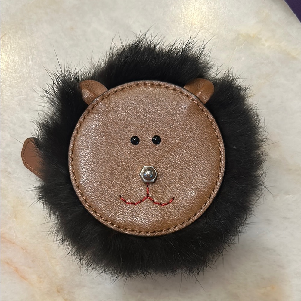 Cute Lion Face COACH Coin Purse
